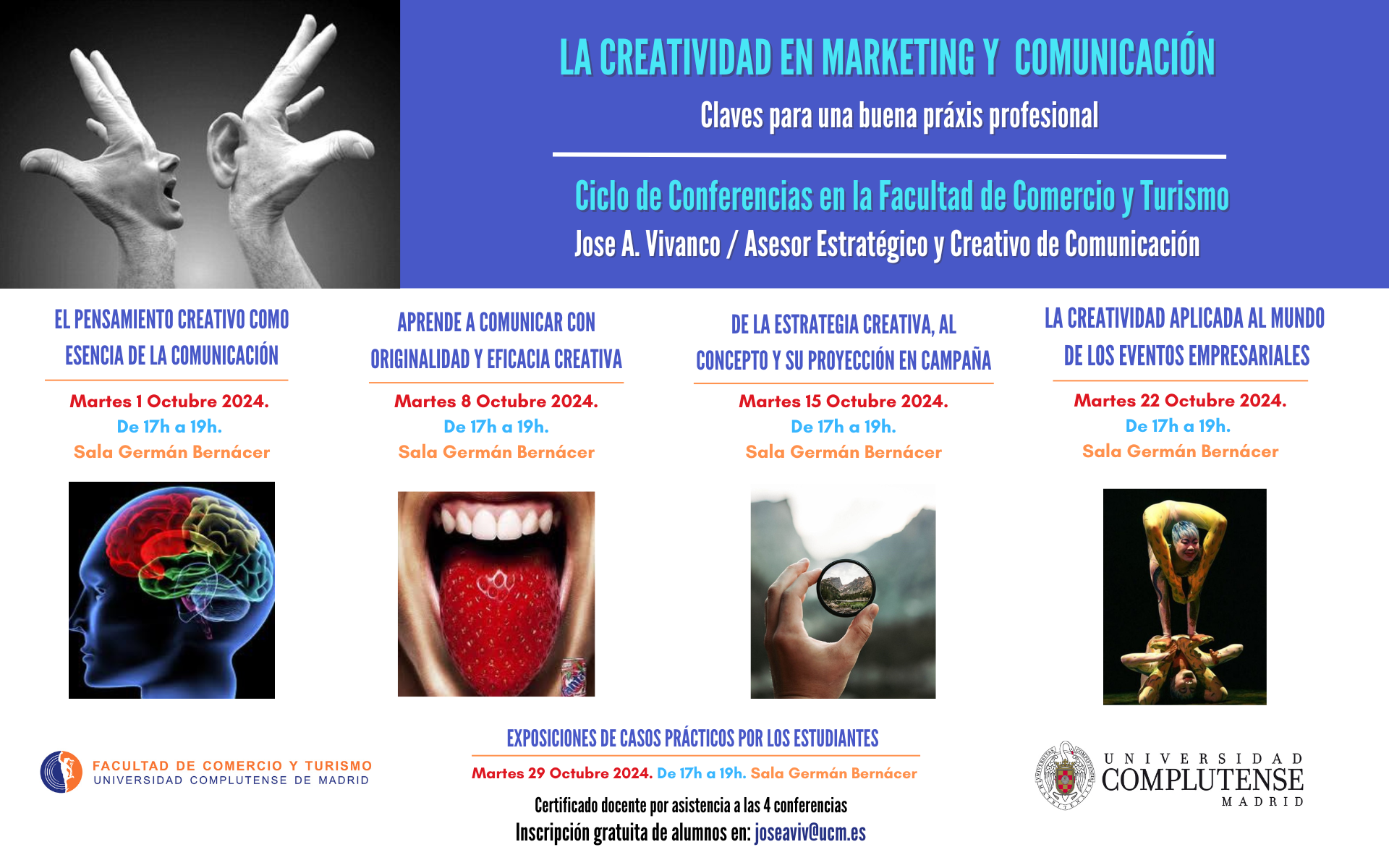 SEMINARIO: LA CREATIVIDAD EN MARKETING Y COMUNICACIÓN